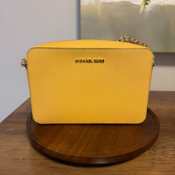 Rare Yellow Michael Kors Crossbody - Picture 1 of 6